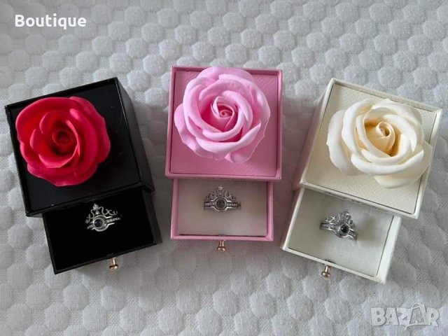 кутия от роза и пръстен 