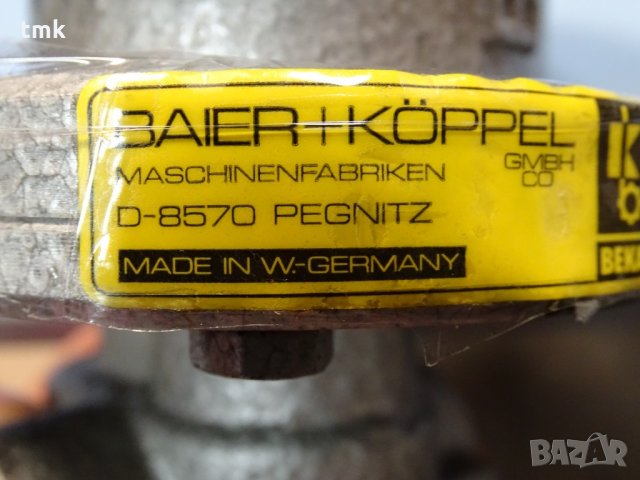 смазочна хидравлична помпа Baier+Köppel MZ 9-55/B, снимка 6 - Резервни части за машини - 35033265