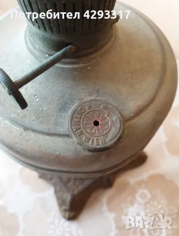 Стара лампа с газ, снимка 3 - Настолни лампи - 50224774
