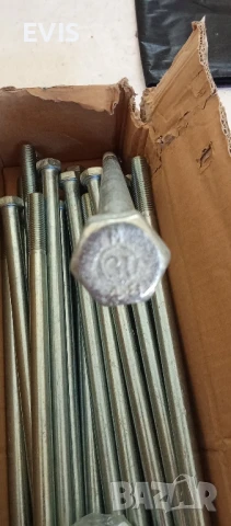 Болтове М16х360 с гайки – НОВИ! Якост 4.8 – 25 броя, DIN 601 Внос от Германия , снимка 4 - Железария - 51355143