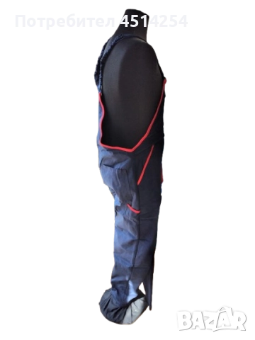 Ватиран работен полугащеризон от български производител, снимка 2 - Други - 51767984