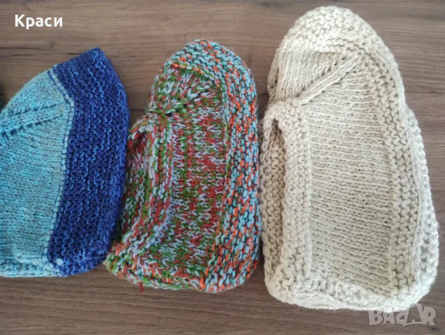 Чорапи вълнени - ръчно плетени, снимка 9 - Дамски чорапи - 48729537