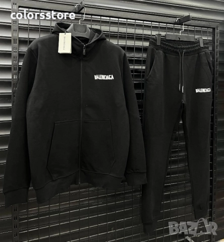 Мъжки черен екип Balenciaga/IM229p, снимка 2 - Спортни дрехи, екипи - 51856530