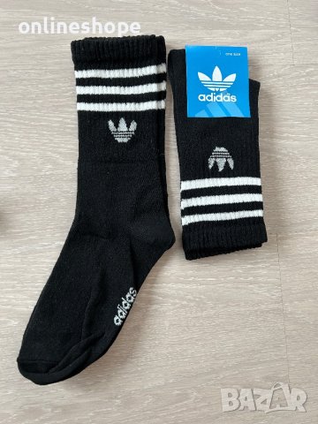 Дълги памучни чорапи Adidas - от 36 до 46 номер, снимка 3 - Бельо - 43098914