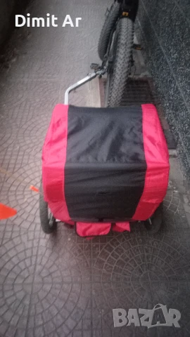 Детска количка/ремарке за колело – почти като нова!, снимка 6 - Велосипеди - 51281384