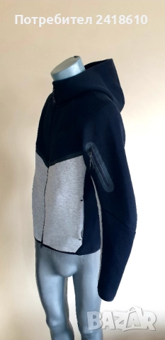 Nike Tech Full Zip Hoodie Mens Size S ОРИГИНАЛ! Мъжки Суитшърт!, снимка 9 - Спортни дрехи, екипи - 52682829