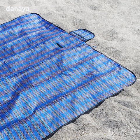 1342 Водонепропусклива постелка за пикник къмпинг плаж пикник одеало 145x175cm, снимка 9 - Къмпинг мебели - 27813569