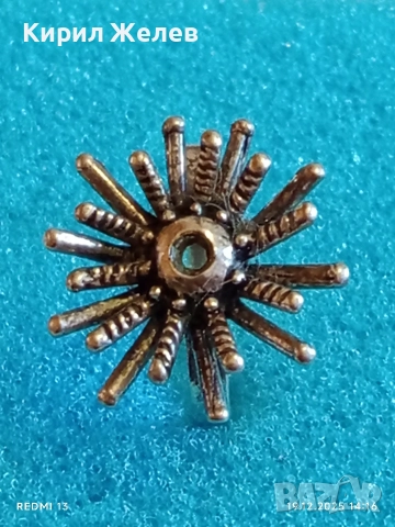 Красив сребърен фешън АРТ пръстен във формата на слънце ☀️ ретро стил 52306, снимка 4 - Пръстени - 52847619