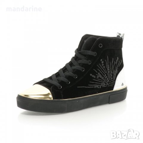 ПРОМО 🍊 GUESS № 36 🍊 Дамски кецове BLACK “GOLD & SILVER” нови с кутия, снимка 2 - Кецове - 33448698