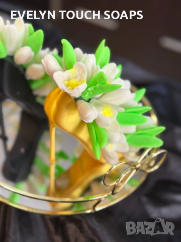 Букет „Кокичета“ от глицеринов сапун, снимка 9 - Козметика за тяло - 53277493