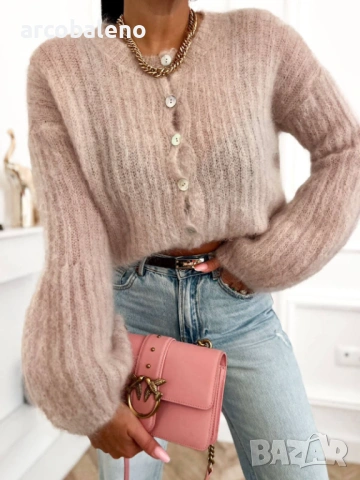 Дамски пуловер от 80% мохер, 5цвята , снимка 3 - Блузи с дълъг ръкав и пуловери - 53096733