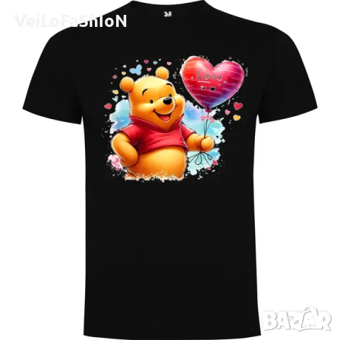 Нова сладка детска тениска с Мечо Пух в четири цвята, снимка 3 - Детски тениски и потници - 48867623