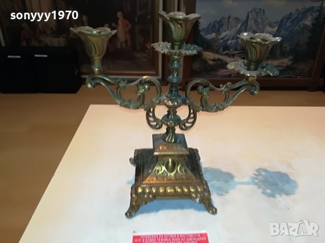 СВЕЩНИК В ЦВЯТ СТАРО ЗЛАТО-ВНОС ГЕРМАНИЯ 2205221007, снимка 17 - Антикварни и старинни предмети - 36837254