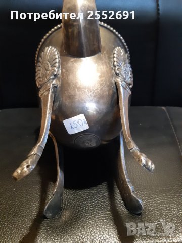 Старинен посребрен съд, снимка 6 - Колекции - 27779536