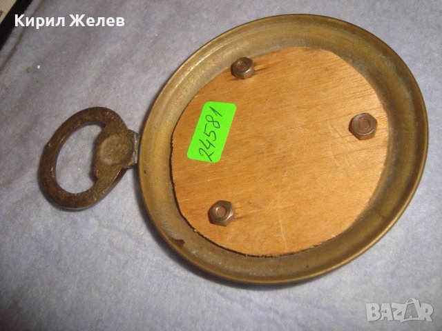 СТИЛНО МЕСИНГОВО ВИНТИДЖ КРИСТАЛНО ОГЛЕДАЛЦЕ 24581, снимка 3 - Други ценни предмети - 38258867