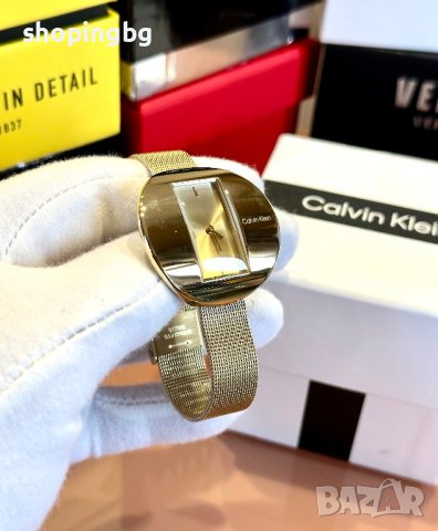 Дамски часовник Calvin Klein Gold, снимка 6 - Дамски - 42992062