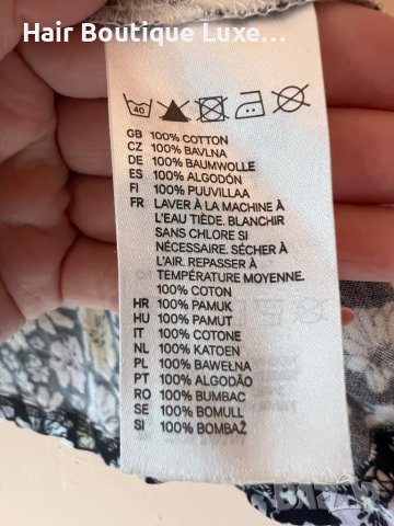 H&M Къса рокля с флорален десен 100% памук 🌸, снимка 6 - Рокли - 43988468