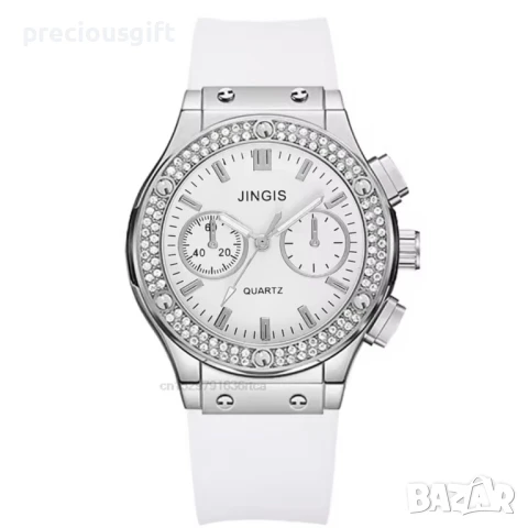 Дамски часовник, наличен в бяло и черно, снимка 4 - Дамски - 51141498