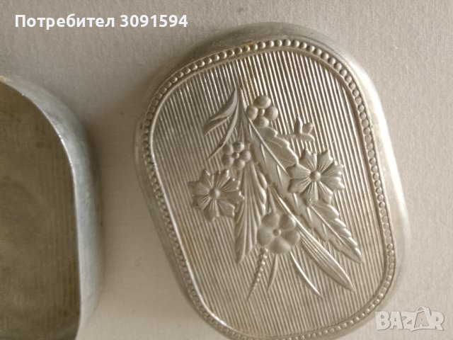 Стара алуминиева Метална сапунерка, снимка 2 - Други ценни предмети - 43956149