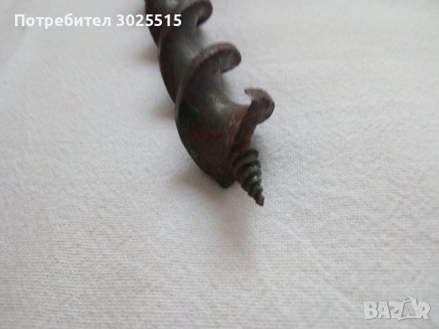 Стар автентичен свредел, дървен сап, чук, тесла, снимка 7 - Колекции - 42934215