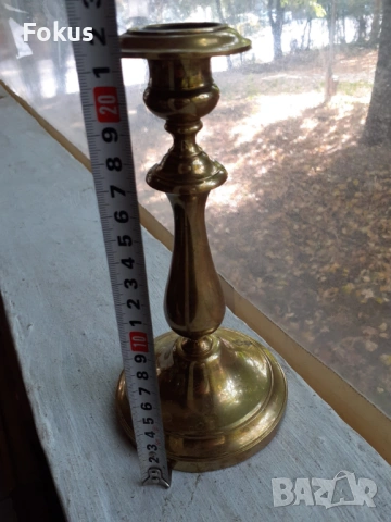 Стар позлатен свещник на Cristofle, снимка 7 - Антикварни и старинни предмети - 53410081
