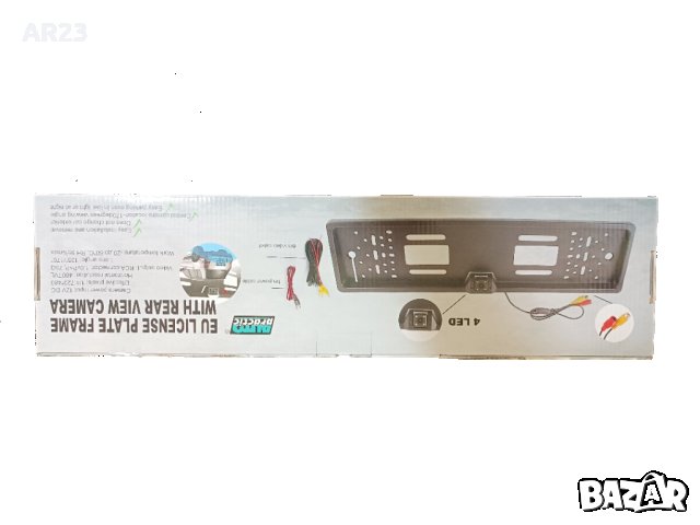 Рамка за номер с камера за задно виждане / Стойка за регистрационен номер за  кола авто парктроник , снимка 2 - Аксесоари и консумативи - 44010479