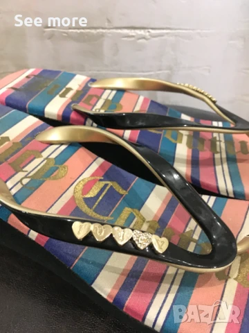 Juicy Couture Black Label чехли на платформа 39, снимка 4 - Чехли - 50839360