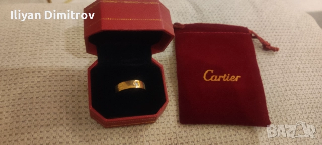 Пръстен Cartier Love ring 750, снимка 5 - Пръстени - 51547250