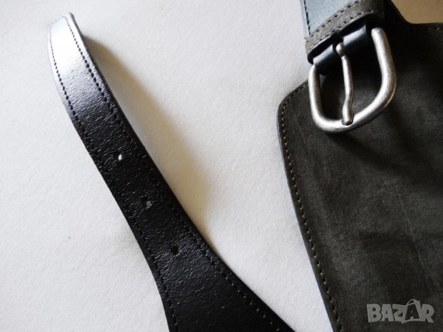 GUESS Made in Italy Leather Belt Дамски Колан Естествена Кожа M (90), снимка 9 - Колани - 26747483