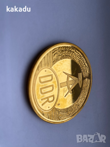 Рядък медал с банкнота - Гьоте, 1975 ГДР, снимка 2 - Нумизматика и бонистика - 44910728