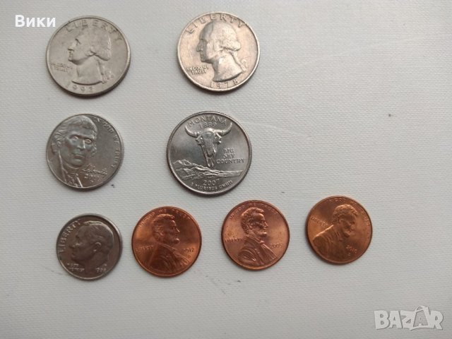Лот американски монети 