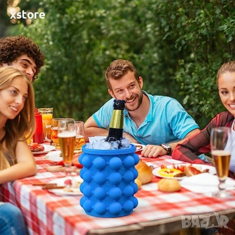 2 в 1 Силиконов контейнер за съхранение на лед, снимка 3 - Хладилни чанти - 52712463