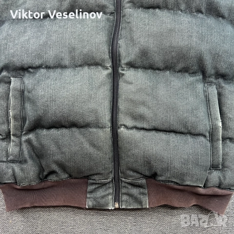 Adidas Puffer Vest Мъжка Жилетка Размер S Сива Trefoil Gilet Пухено, снимка 2 - Якета - 51539510