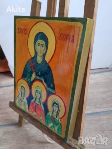 Св. мъченици Вяра, Надежда, Любов и  София, снимка 7 - Икони - 28517539