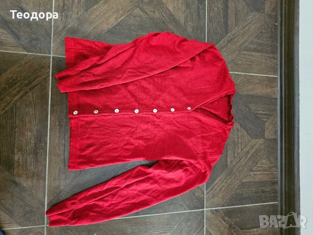 Жилетка тъмночервена , снимка 2 - Жилетки - 52743943
