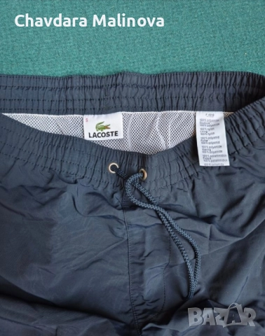 Lacoste Navy Blue Плувни шорти Размер S, снимка 3 - Бански - 51781612