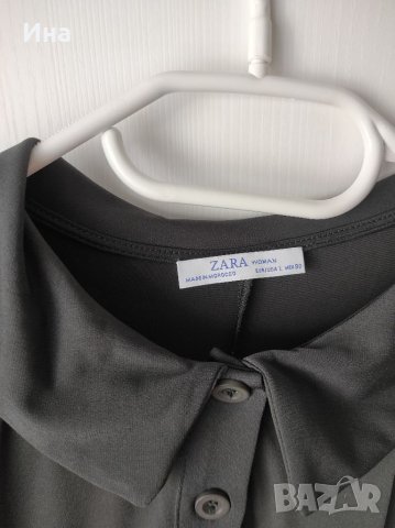 Рокля Зара р-р Л войнишко зелена , снимка 6 - Рокли - 33668020