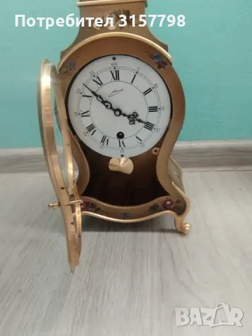 Каминен часовник в бароков стил, снимка 2 - Други ценни предмети - 47408690