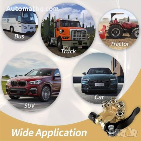 Комплект клеми Automat, За акумулатор, Бърза връзка, 2бр, снимка 5 - Аксесоари и консумативи - 43688383