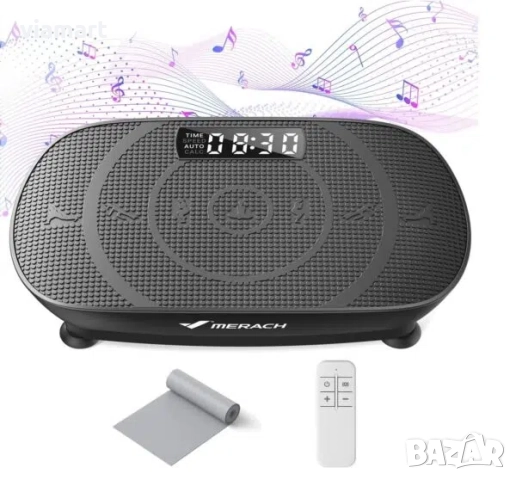 Вибрираща платформа MERACH MR-2398 с Bluetooth, LED дисплей, 10 нива