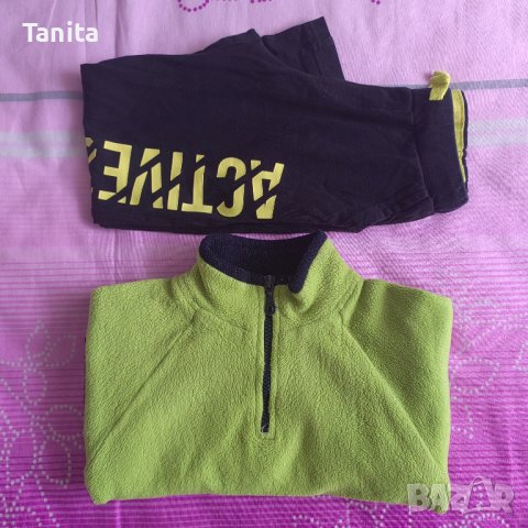 Поларена блуза и долничка