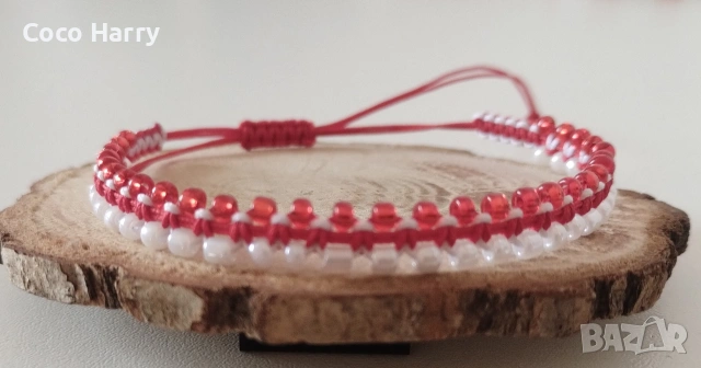 Комплект 5гривни мартенички,ръчно изработени, снимка 6 - Шноли, диадеми, ленти - 53074605