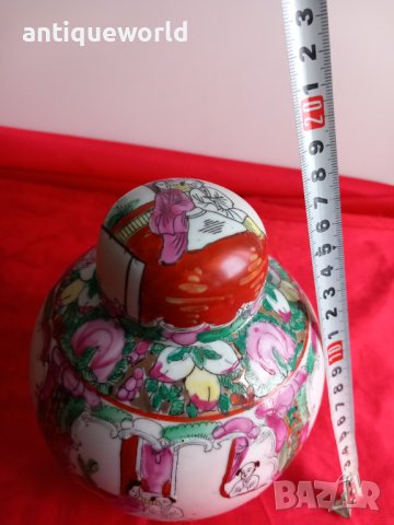 Стара Китайска Урна, Буркан за Джинджифил, ,Ваза  МАРКИРАНА!, снимка 6 - Антикварни и старинни предмети - 43667689