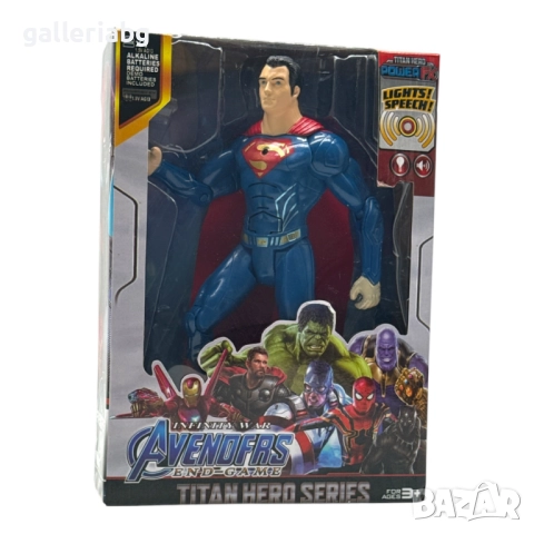 Фигура Супермен – Titan Hero Series, със светлини и звук (Superman), снимка 2 - Фигурки - 43559555