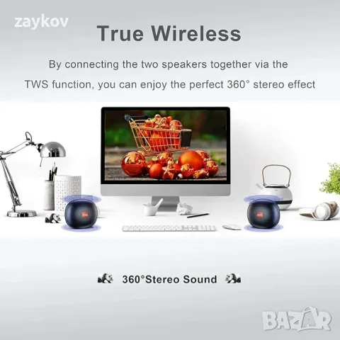Bluetooth високоговорител, преносим високоговорител, снимка 3 - Bluetooth тонколони - 47917683