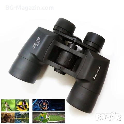 Качествен бинокъл за далечно виждане BARSTE 8X40 за лов наблюдение на птици животни разходка, снимка 6 - Екипировка - 50930425