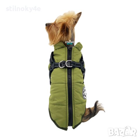 Зимно яке/елек за куче с нагръдник Зимни дрехи за кучета Зимна дреха за куче Кучешки зимни дрехи 