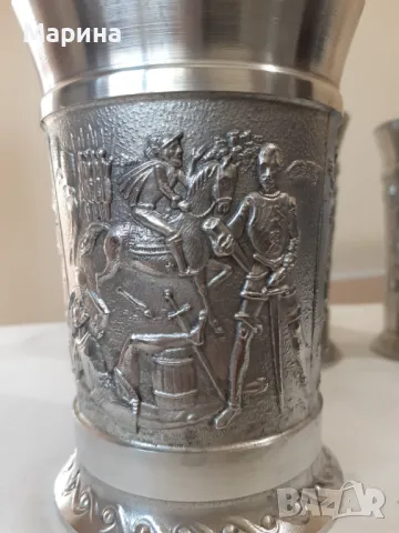 Чаши за вино от калай, 230 мл, Antik*Vintage#28, снимка 3 - Антикварни и старинни предмети - 47606053