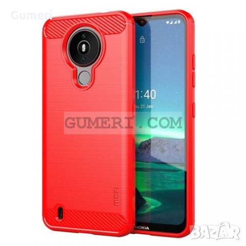 Nokia 1.4 Противоударен Силиконов Гръб- Карбон, снимка 5 - Калъфи, кейсове - 33411377