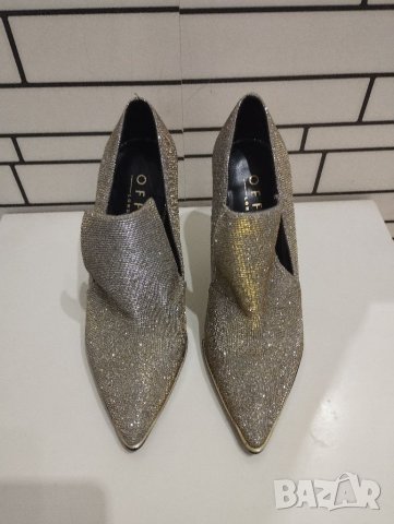 Сребърно-златисти елегантни обувки , снимка 2 - Дамски елегантни обувки - 40309087